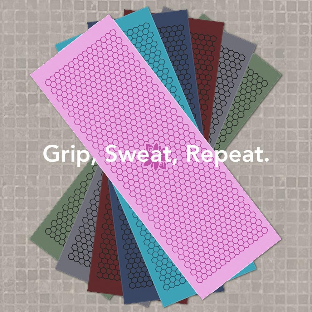Mat Towel Non-Slip for Hot Yoga. Grippy Double Sided Suede Microfiber Towel Non-Slip Grip. Multifunctional - No Slip Yoga Mat Towel, Yoga Mat Cover - the Best Travel Yoga Mat Non Slip.